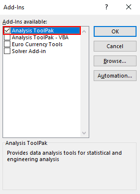 이동 평균 Excel 5 계산