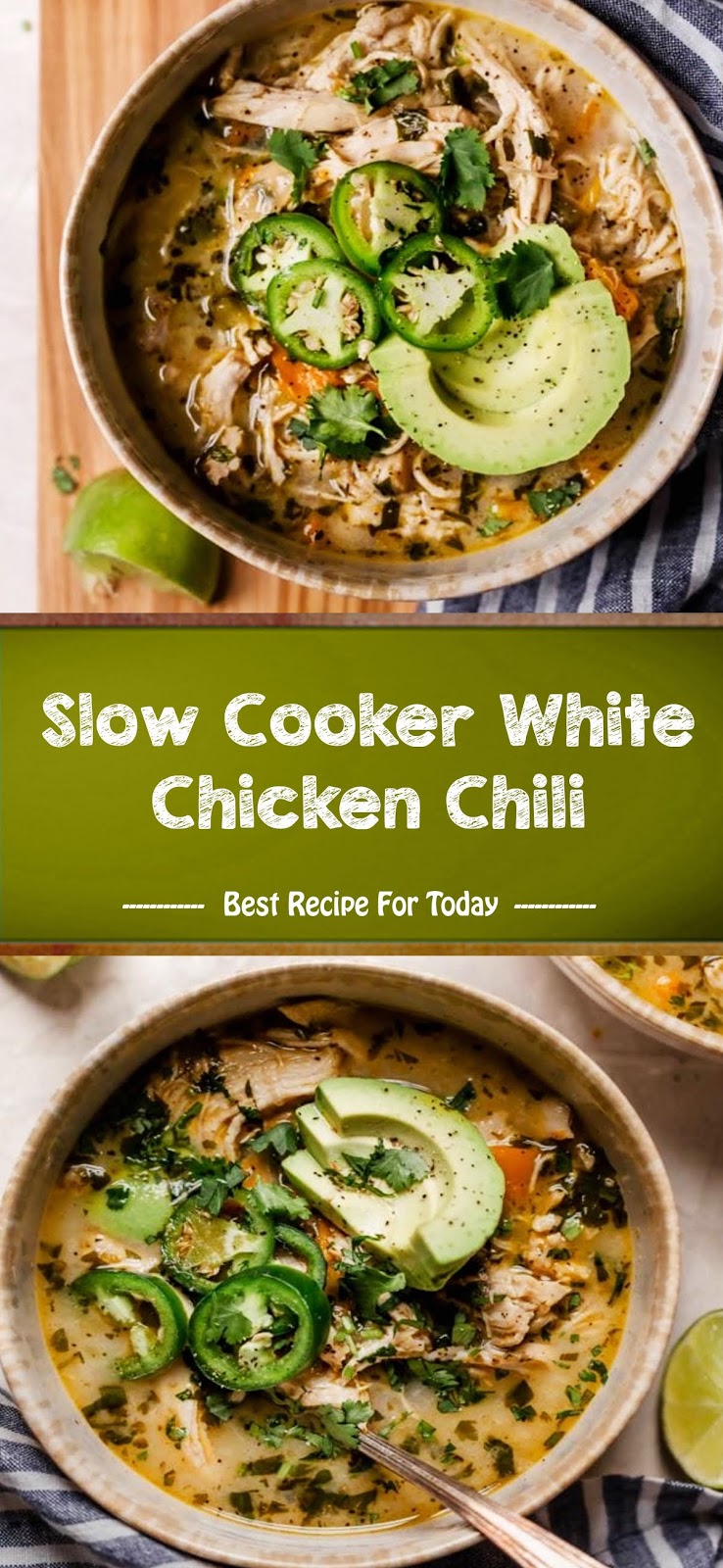 Slow Cooker White Chicken Chili
