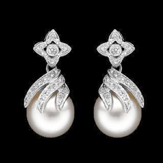 ladies diamond earrings silver heart shape beautiful and gorgeous
