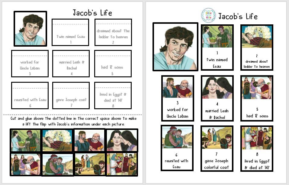 Jacob's Life Bible Fun For Kids