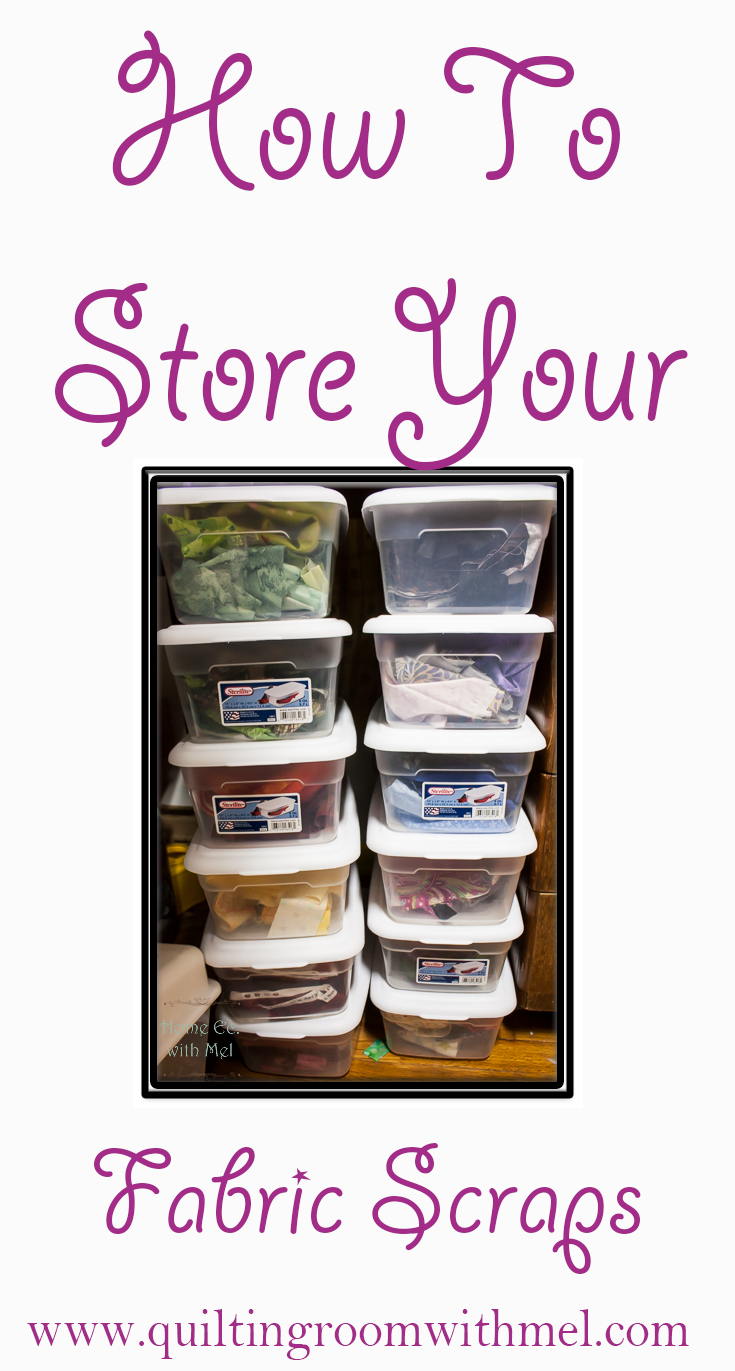 How To Store Your Fabric Scraps The Quilting Room with Mel