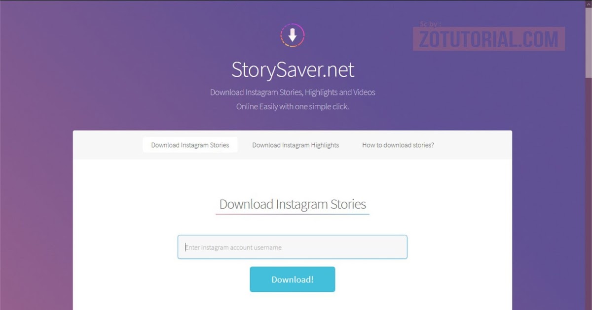 2 Cara Download Instastory Ig Tanpa Aplikasi Tanpa Log In Zotutorial