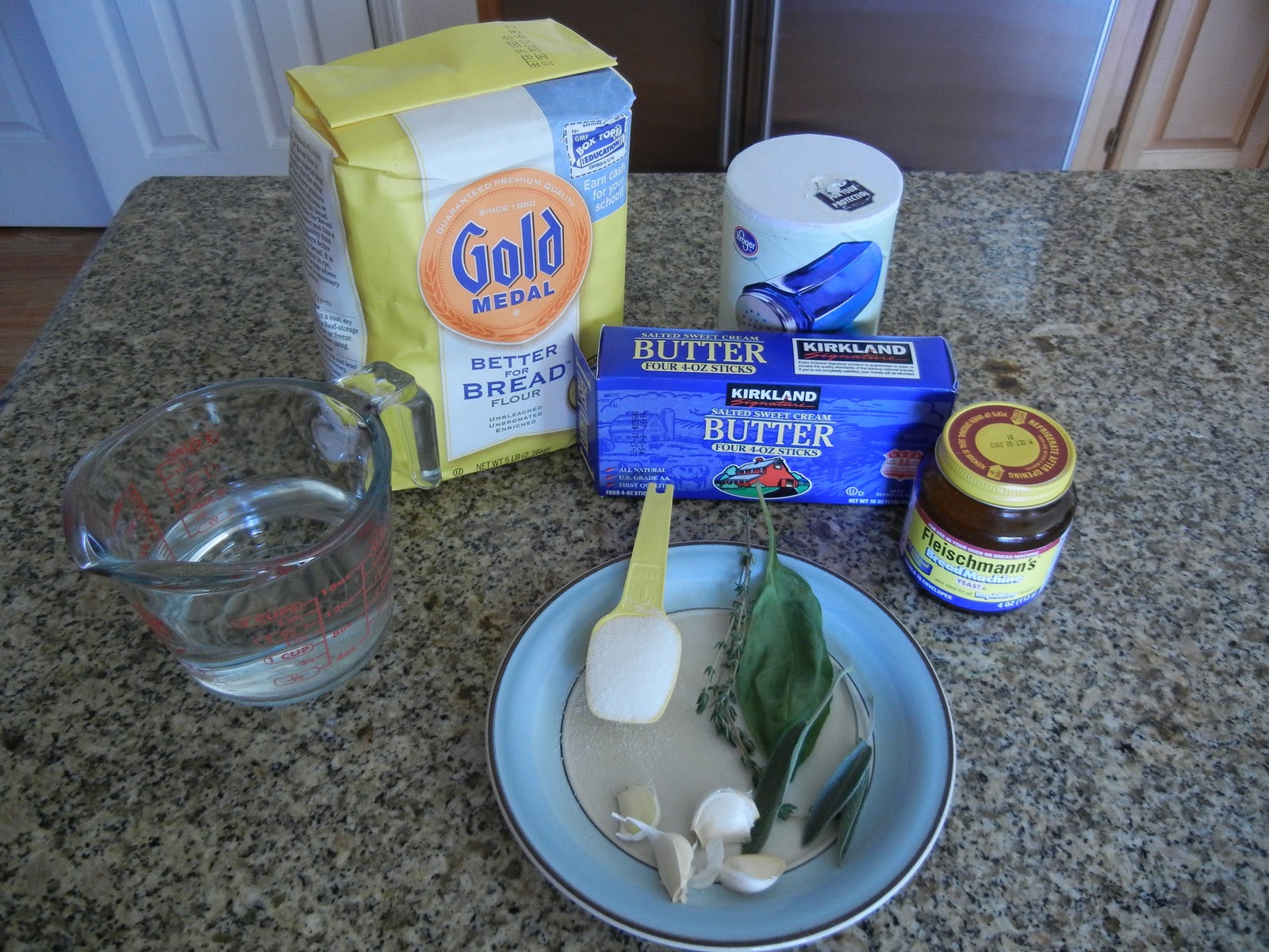 From My Southwest Kitchen Bread Machine Garlic Herb Bread