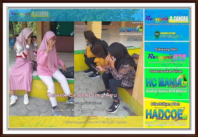 Gambar Soloan Spektakuler - Gambar Siswa-Siswi SMA Negeri 1 Ngrambe Versi Cah Ayu Khas Spesial B - 12 RG