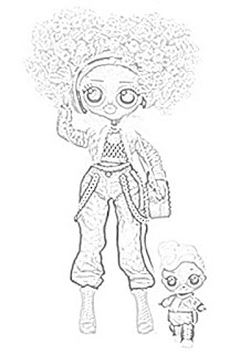 L.O.L. Surprise! O.M.G. Dolls Coloring Page coloring.filminspector.com