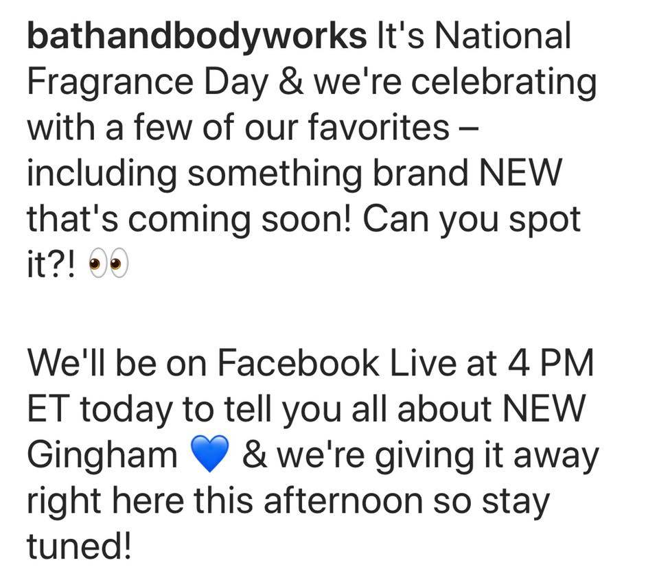 Life Inside the Page Bath & Body Works National Fragrance Day