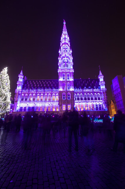 Spettacolo di luci e suoni alla Grande Place-Bruxelles