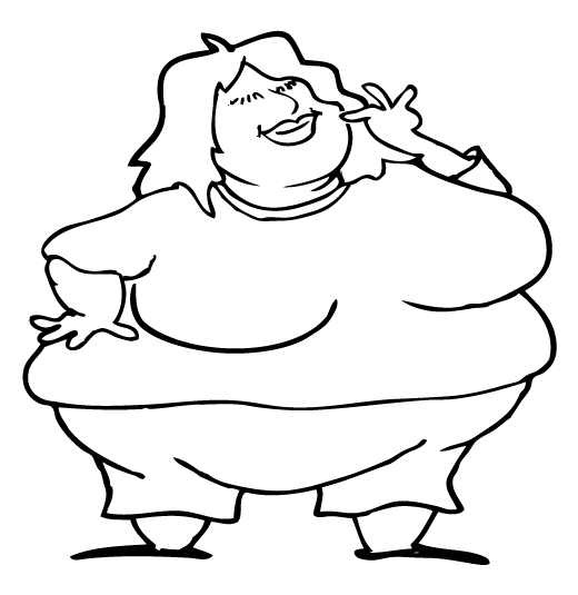 Fat Coloring Pages 54