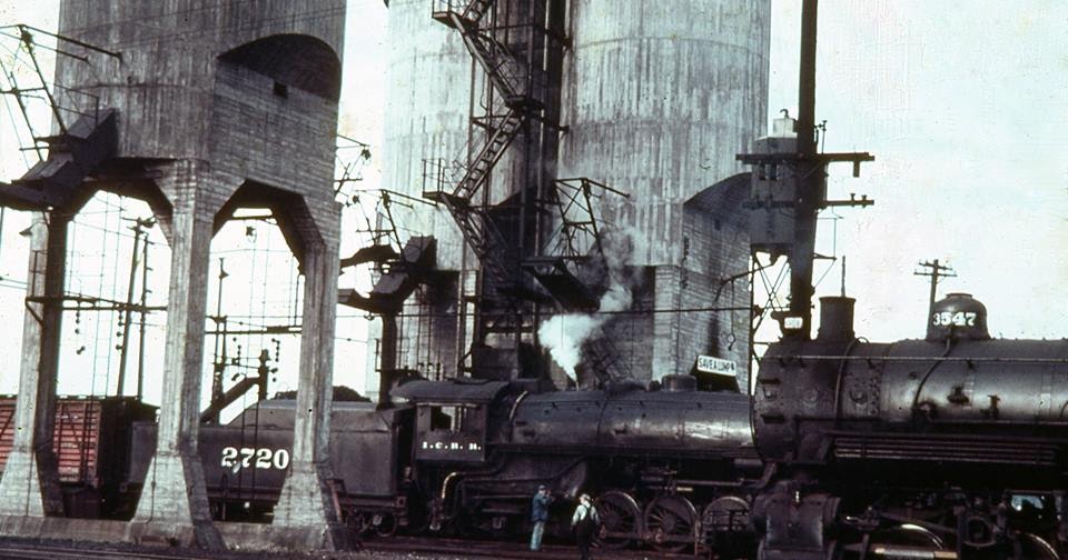 Towns and Nature Carbondale, IL IC Coaling Tower and Roundhouse