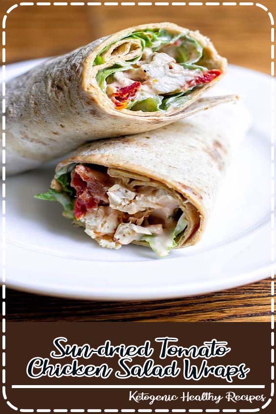 Sundried Tomato Chicken Salad Wraps Zain Recipes