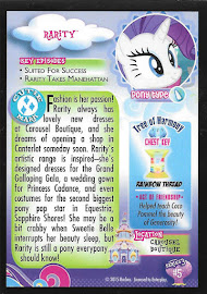 My Little Pony Rarity Series 3 Trading Card