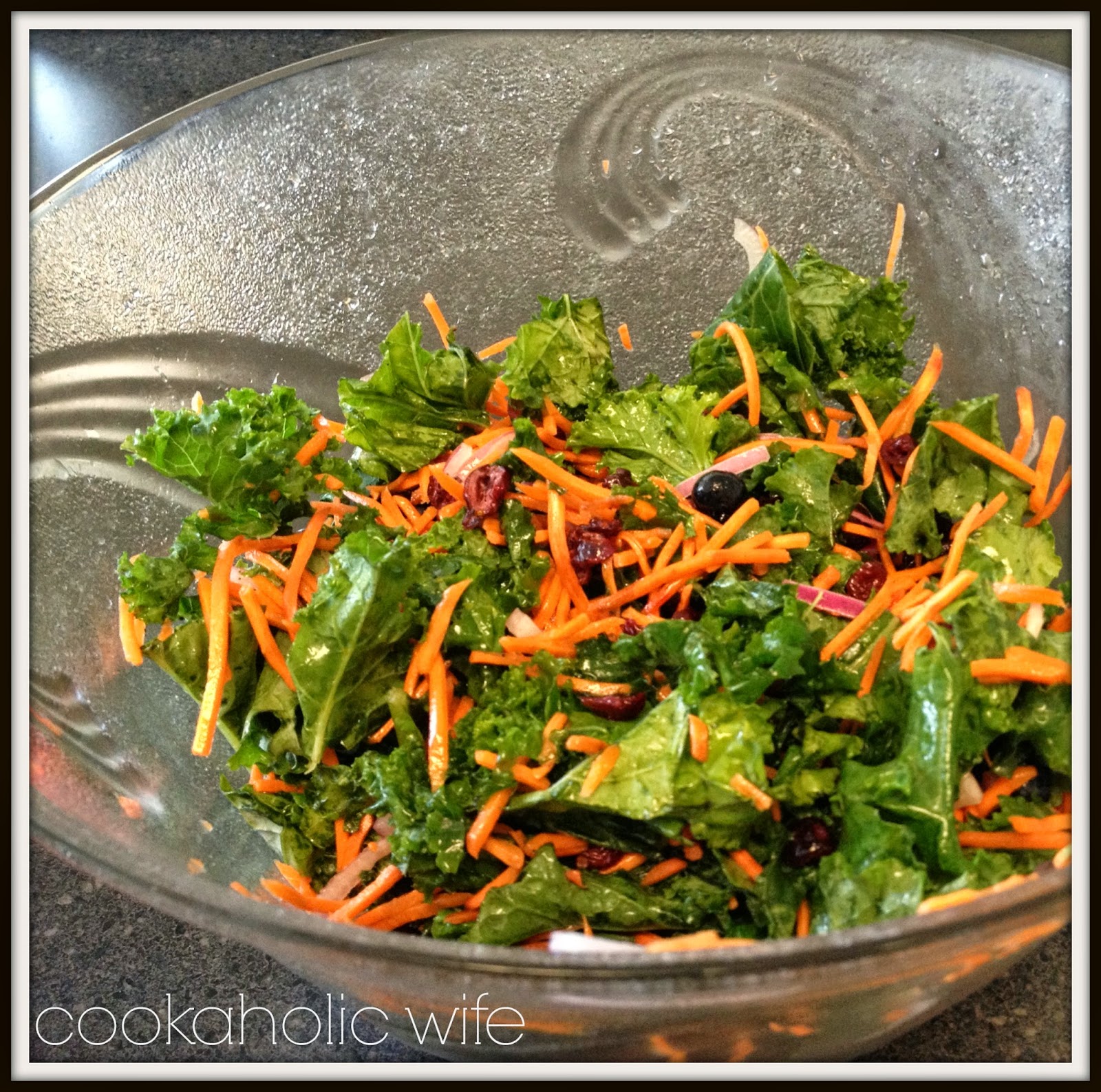 Summertime Kale Salad Cookaholic Wife