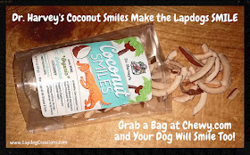 Dr. Harvey's Coconut Smiles - Lapdog Creations #dogtreats #organic #Chewy #DrHarvey #coconutfordogs