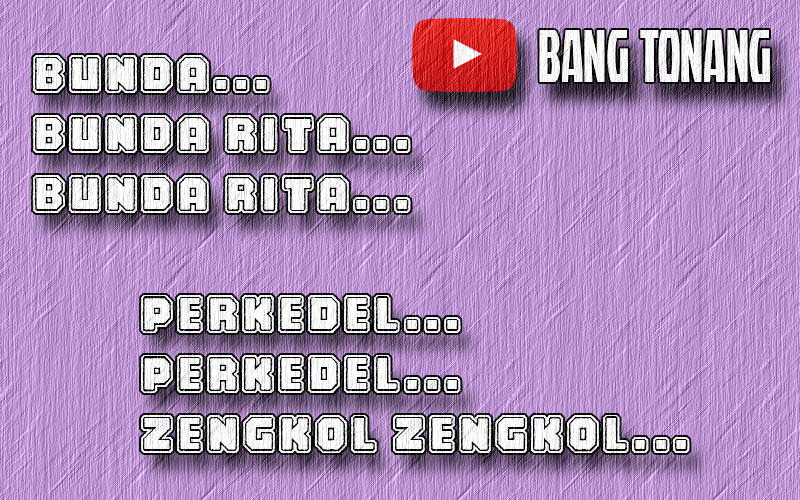 Lae Tonang: Lirik Lagu "Bunda Rita" +Judul Lagu Asli