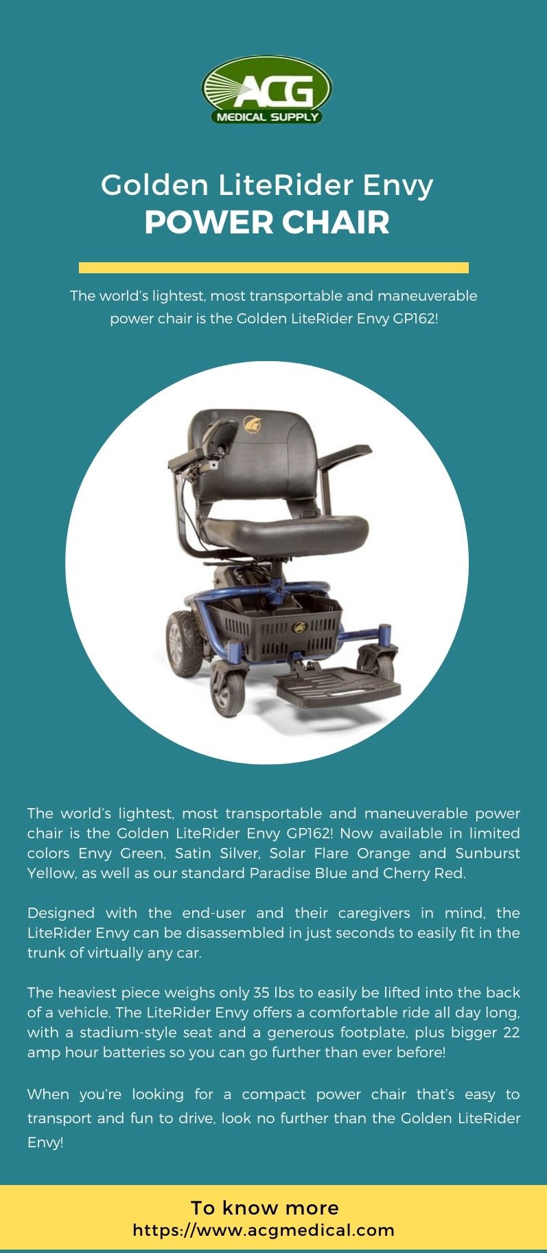 Golden LiteRider Envy Power Chair