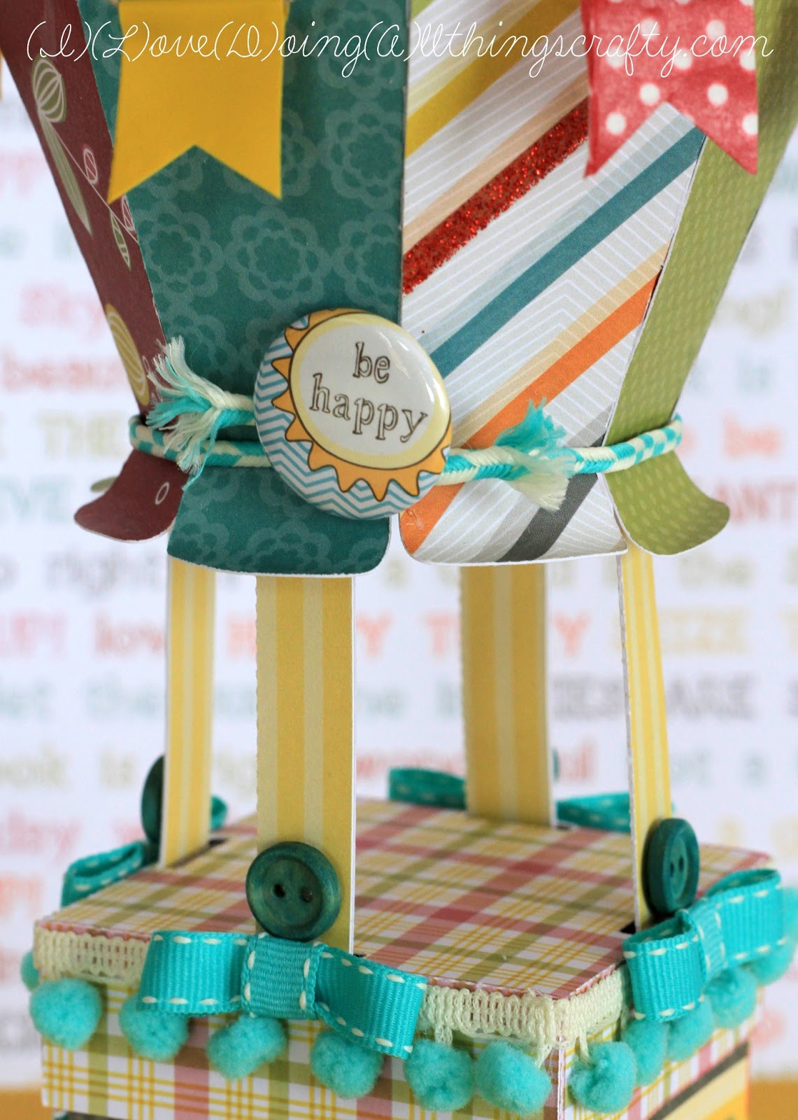 Download I Love Doing All Things Crafty 3d Hot Air Balloon Treat Box File Svg Studio Freebie File