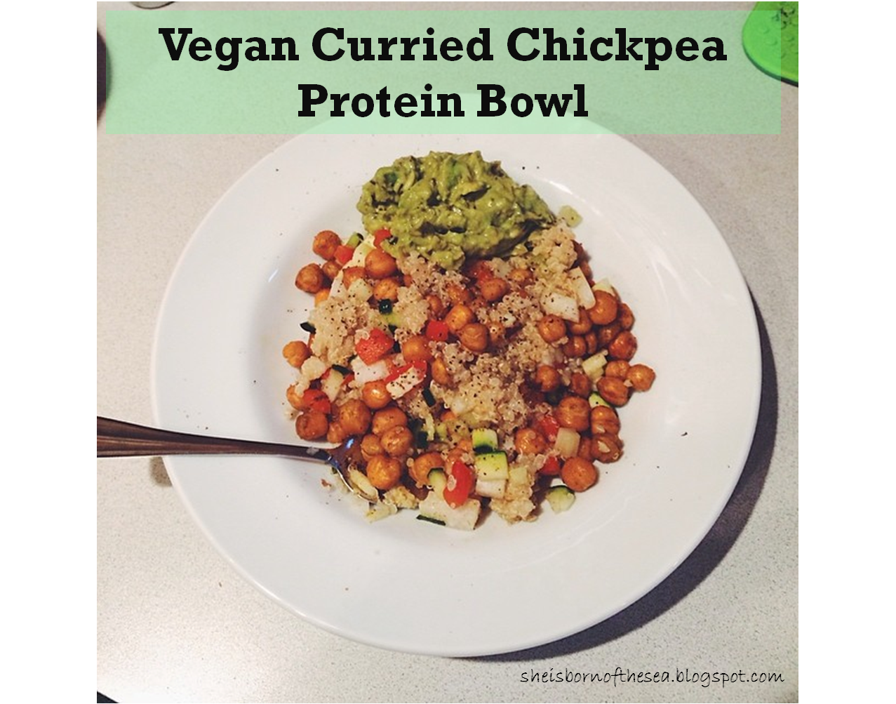born of the sea Vegan Curried Chickpea Protein Bowl