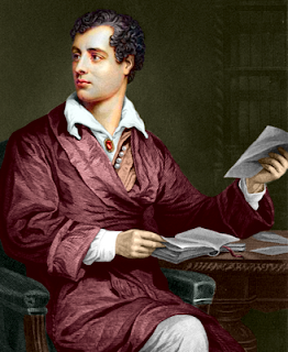 lord byron coloured drawing