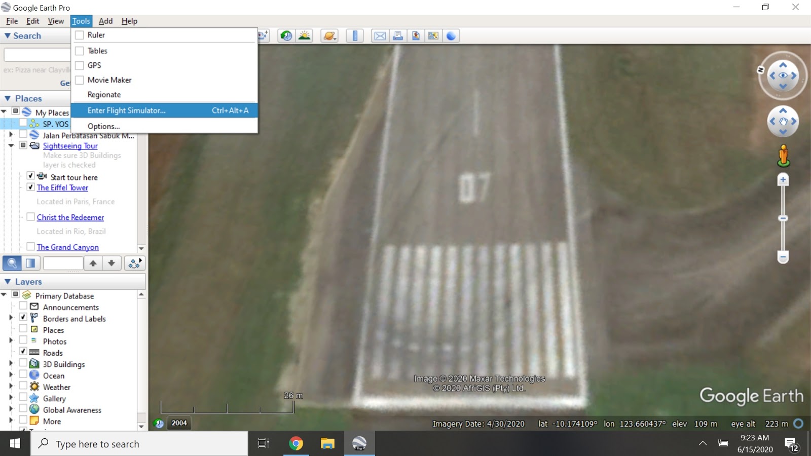 Cara Menggunakan Flight Simulator di Google Earth