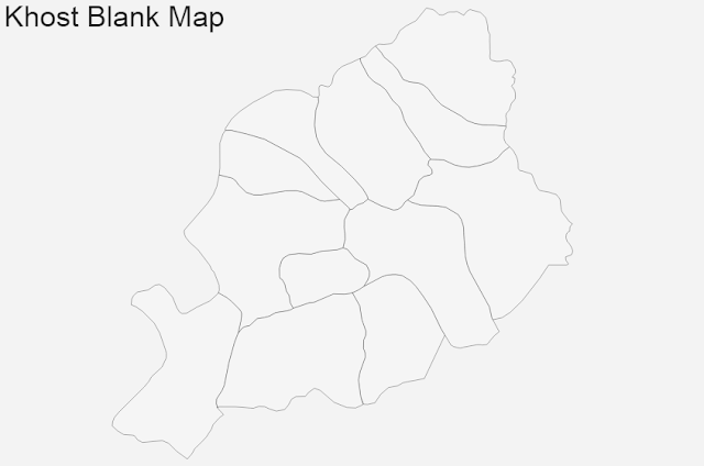 image: Khost Blank Map