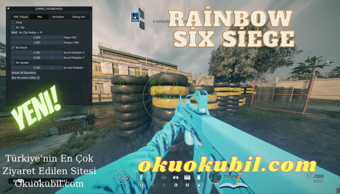 Rainbow Six Siege PC Zambu Hack Aimbot + Esp + Chams + Spoofer Kilidi Aç
