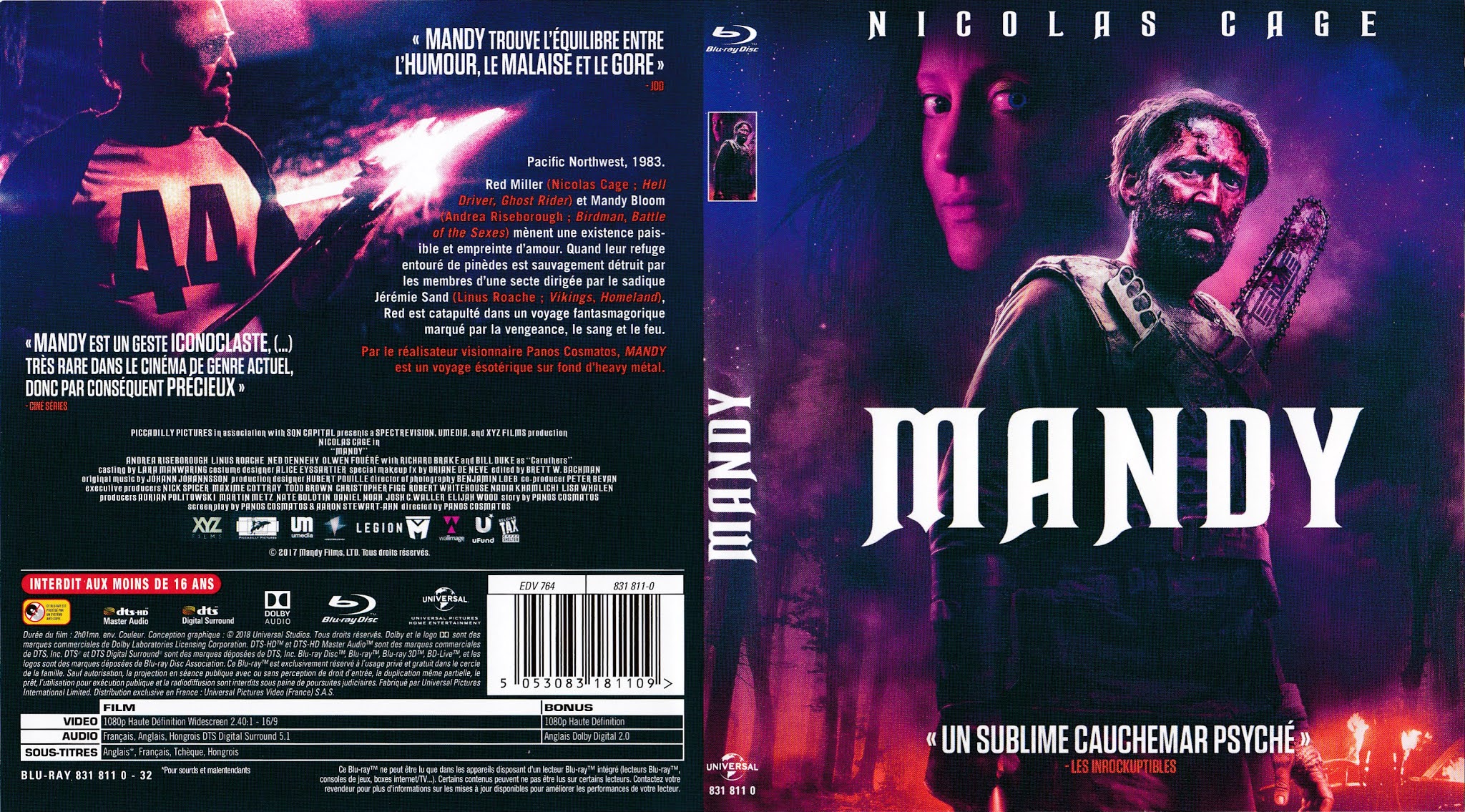 BLURAY JAQUETTES BLURAY Mandy