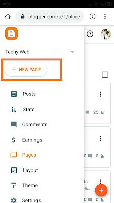 How to create Blogger Page