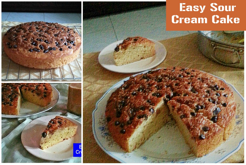 TREAT & TRICK EASY SOUR CREAM CAKE RECIPE
