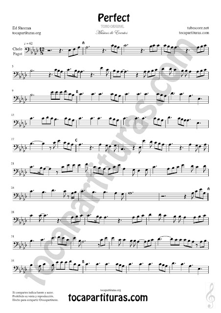 1 Violonchelo y Fagot Partitura de Perfect Sheet Music for Cello and Bassoon Music Scores PDF/MIDI Cello / Fagot