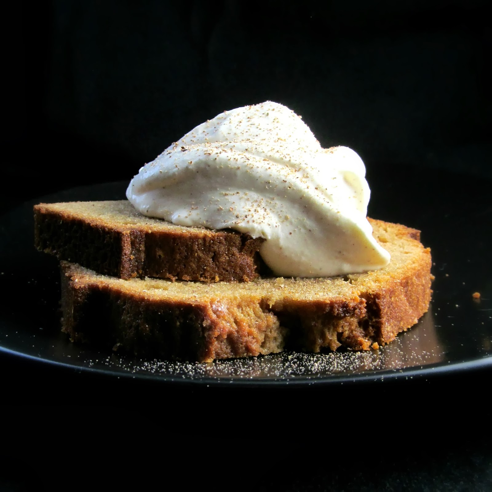 Rise and Shine Buttered Rum Pound Cake With Eggnog Whipped Cream