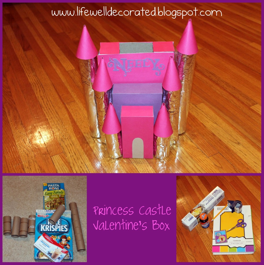{ Life Well Decorated } Princess Castle Valentine's Box