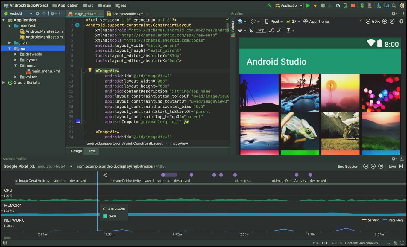 android-studio-interface