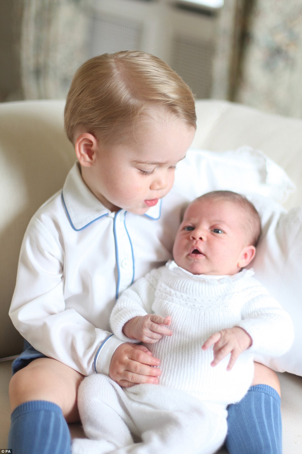 Prince George and Princess Charlotte in adorable pictures by Kate Middleton 