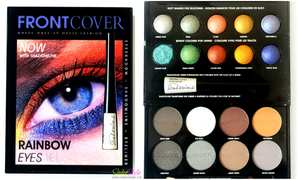 Rainbow Eyes palette by FrontCover Cosmetics