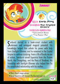 My Little Pony Sunburst Series 5 Trading Card