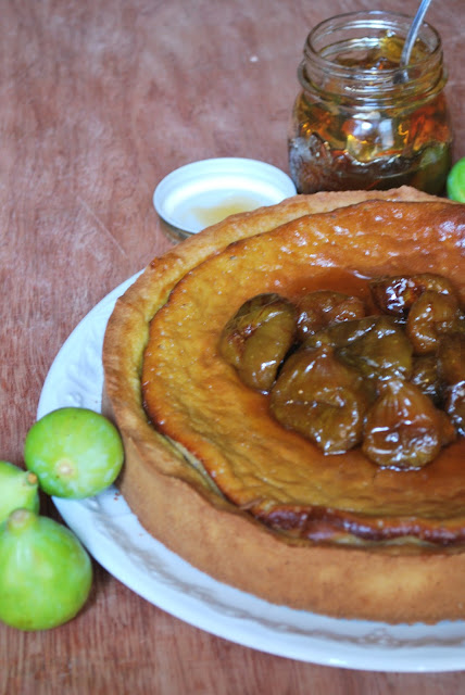 cheesecake al caffè e fichi caramellati