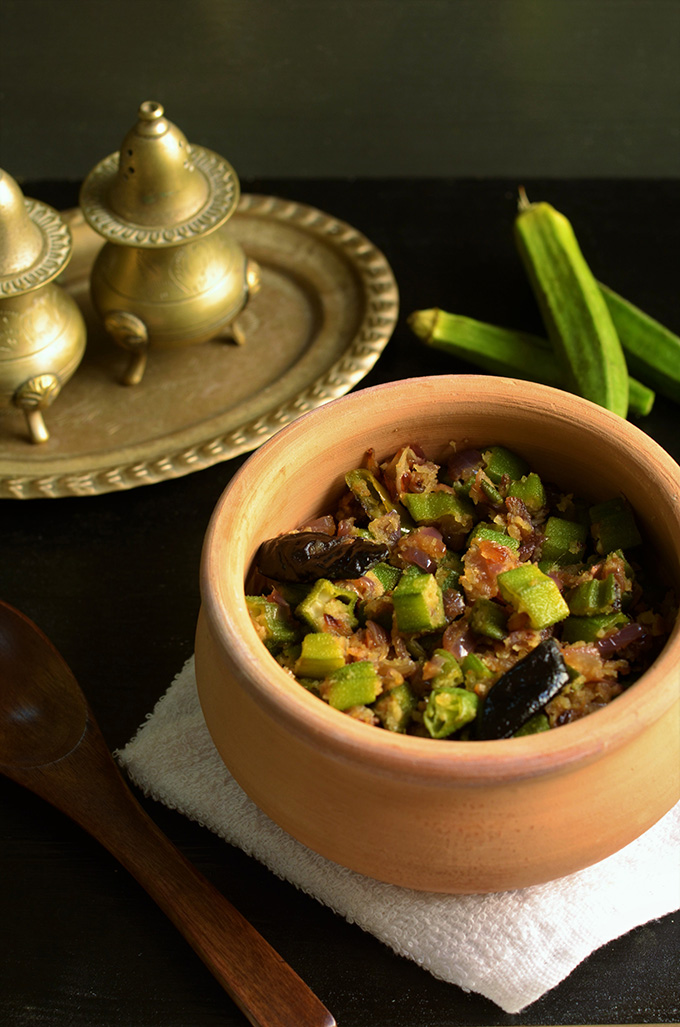Erica's Yummy Food Okra With Dessicated Coconut