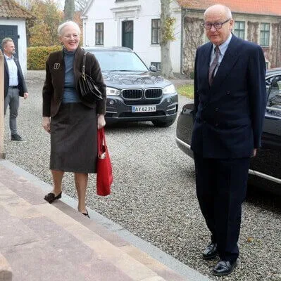 Queen Margrethe II of Denmark attended The Classen Fideicommiss Foundation's working meeting at Corselitze Manor House. Crown Princess Mary
