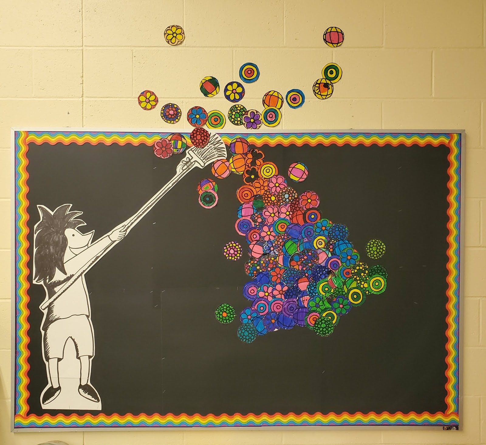 Crazy Busy Art Room Art Room Bulletin Board Ideas