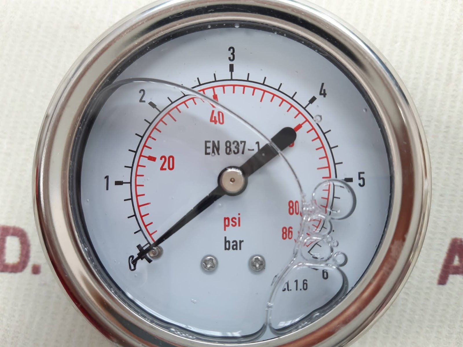 PRESSURE GAUGE EN 8371 PR63110 Aeliya Marine