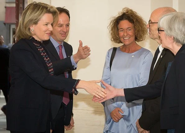 Queen Mathilde attended the 20th anniversary events of Enabel, the Belgian development agency at Bozar in Brussels