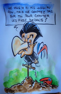 Croquis Sarkozy - Guillaume Néel ©