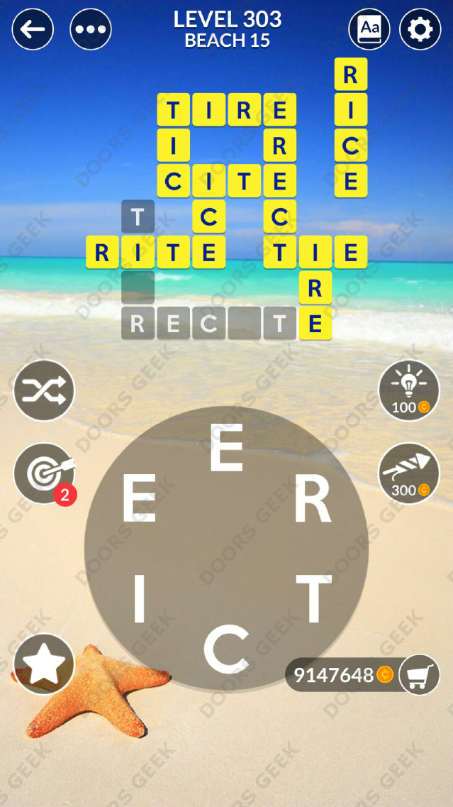 Wordscapes Level 303 Answers ~ Doors Geek
