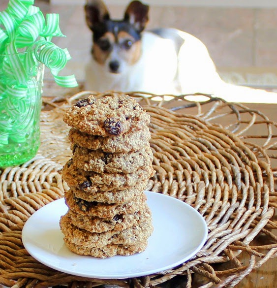 Flourless Oatmeal Raisin Cookies