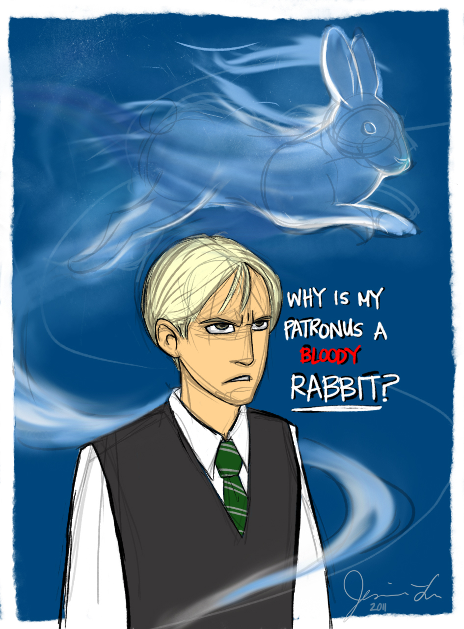 Хорек драко малфой рисунок