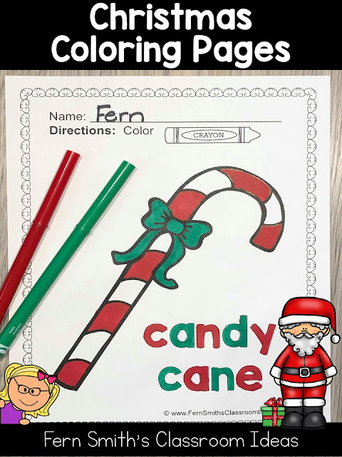 Seventy-Five Christmas Coloring Pages to add some joy and fun to your classroom this holiday season! Your Students will ADORE these Coloring Book Pages for Christmas, add it to your plans to compliment any Christmas activity! Seventy-Five {75} Coloring Pages For Some Christmas Fun in Your Classroom from Fern Smith's Classroom Ideas!