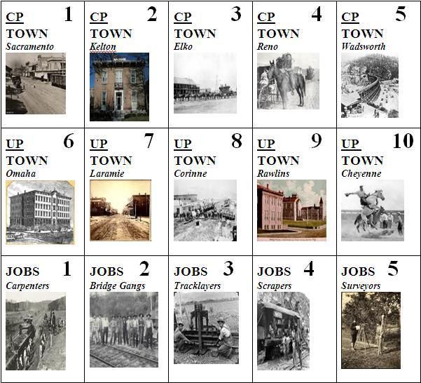 Wild West Telegraph All Aboard! The Transcontinental Railroad Board Game