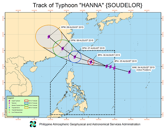 Typhoon Hanna track