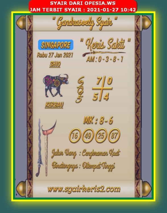 PREDIKSI SGP YOHII
