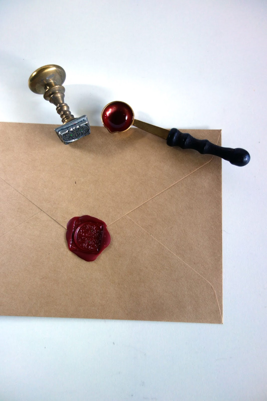 Snail Mail Envelope Wax Seal Stamp